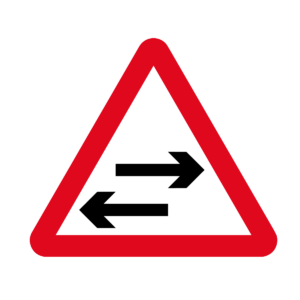 Two Way Traffic Warning Sign